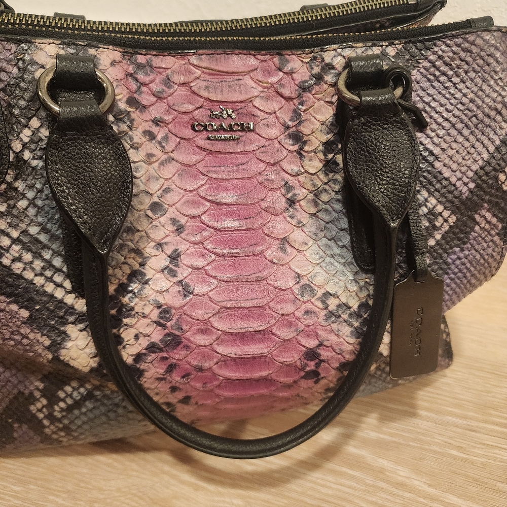 Rare, Limited Edition Coach Multi Python Mini Cro… - image 8